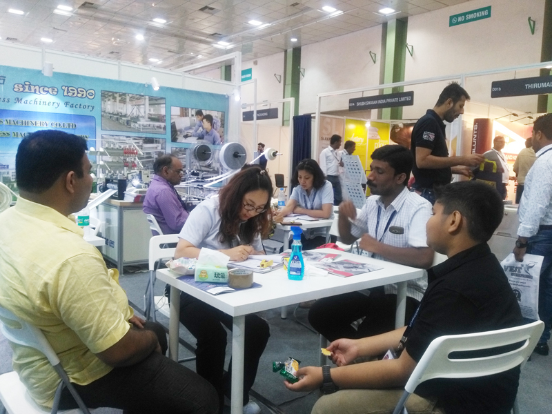 people sit down to talk business