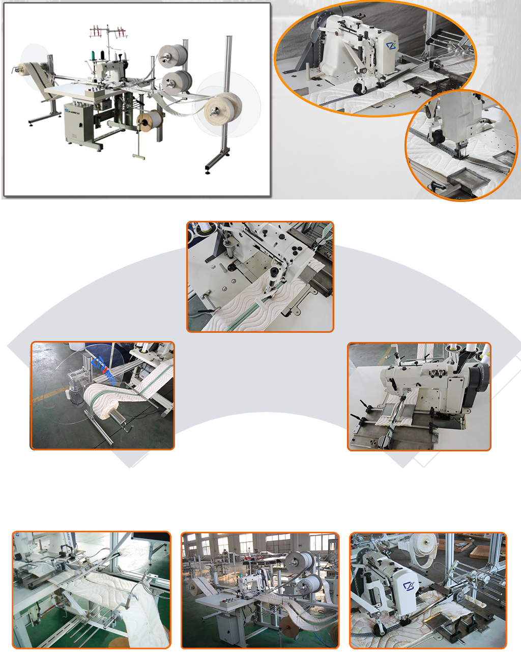 CZF mattress zipper sewing machine details