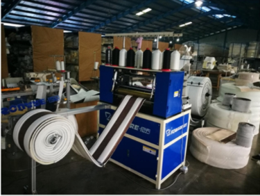 Multi-needle chain stitch sewing machine installation and commissioning in Indonesia