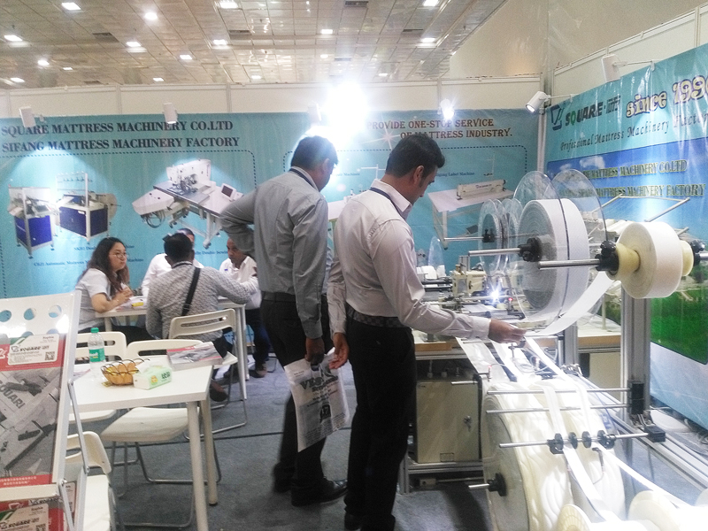 people are checking the products made by our machine