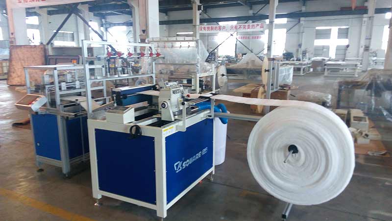 Automatic Mattress Border production line measuring, marking and cutting