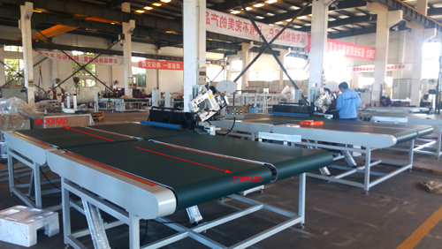 mattress tape edge machine belt forward and backward testing