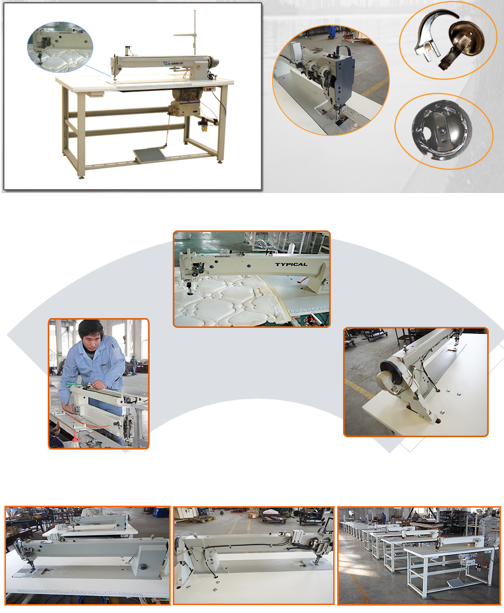 JS long arm quilt repair machine details