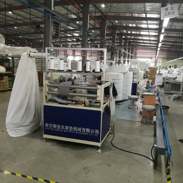 Mattress Flanging Machine with automatic waste collection device