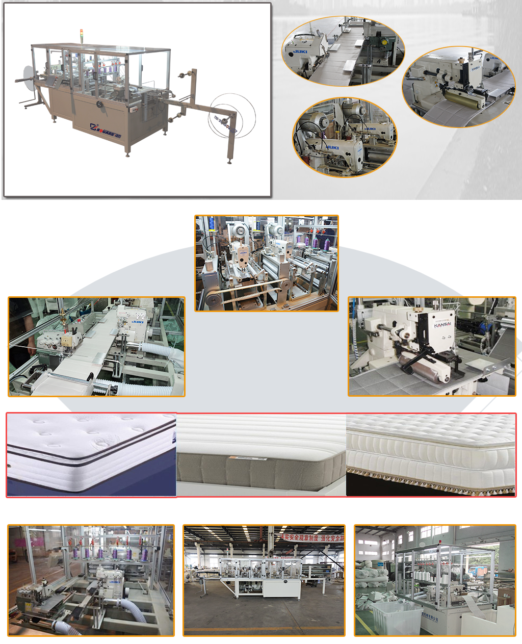 WKH2 double serging and quilting machine details